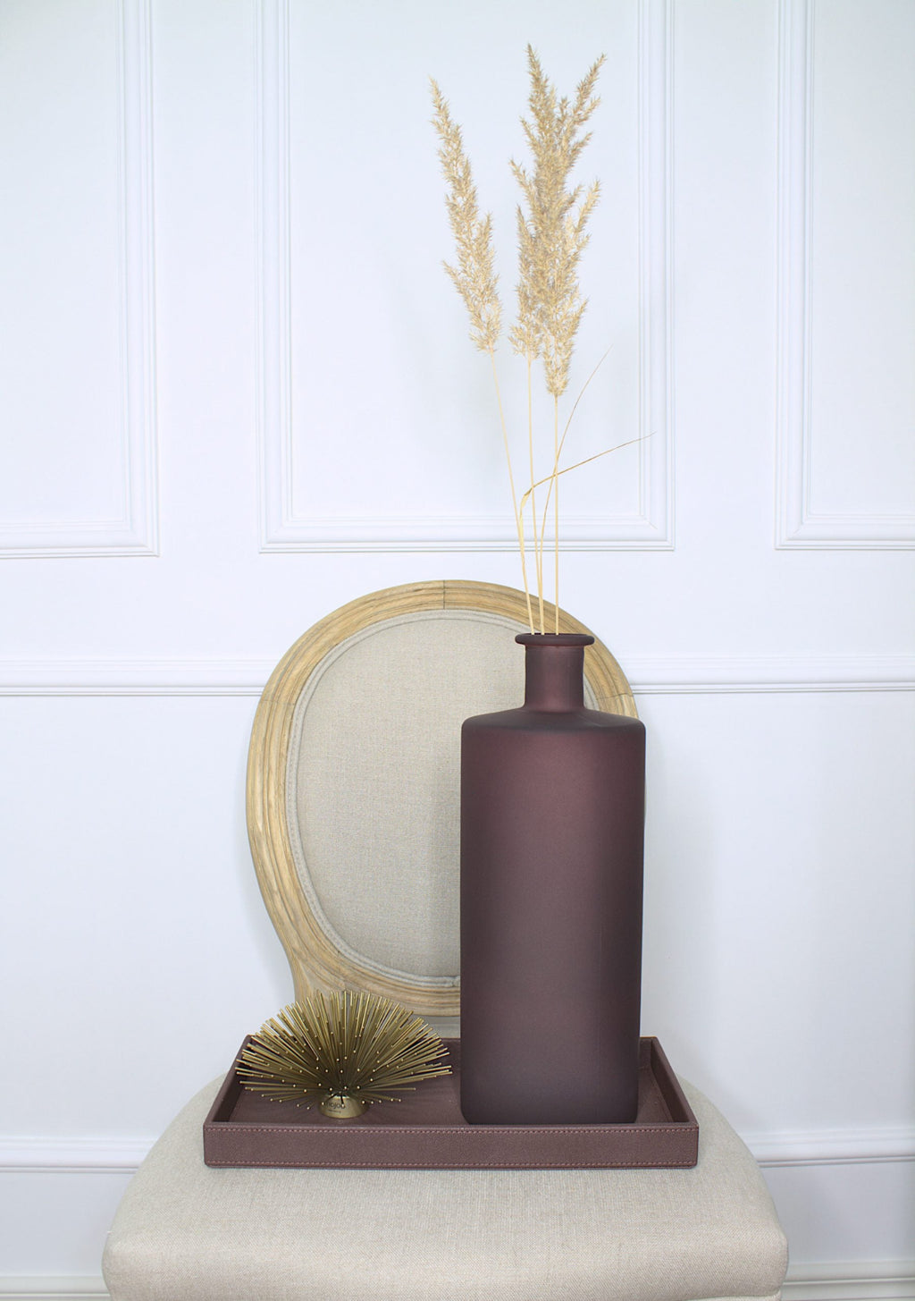Light & Living Tatelu -maljakko sivulta – mattapintainen lasi