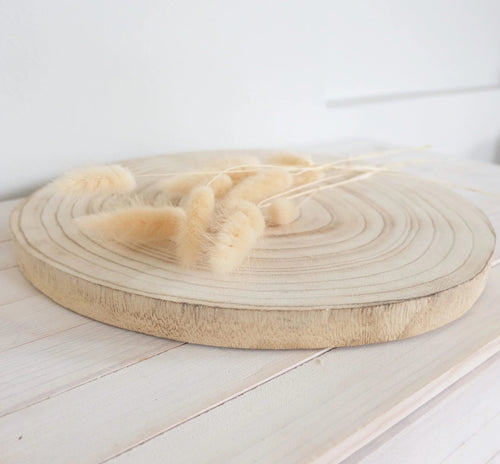 Keisaripuinen koristealusta Wood – 33×33×2,5 cm, beige, J-line by Jolipa