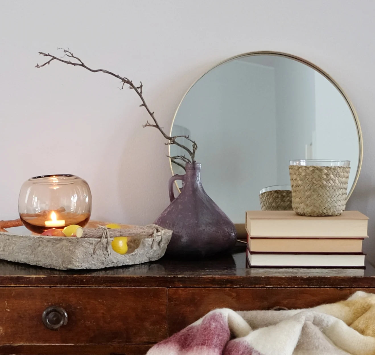 Sansibar-kynttilä sisustuksessa – kesäinen tunnelmakoriste