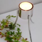 Tuikkukynttilänjalka kirkas teräs