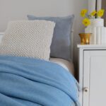 Torkkupeitto sininen villaa